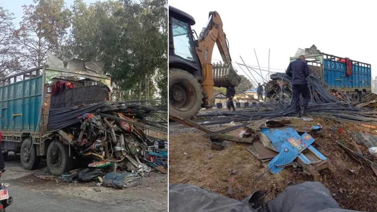 झापामा ट्रक दुर्घटना, चालक र सहचालकको घटनास्थलमै मृत्यु